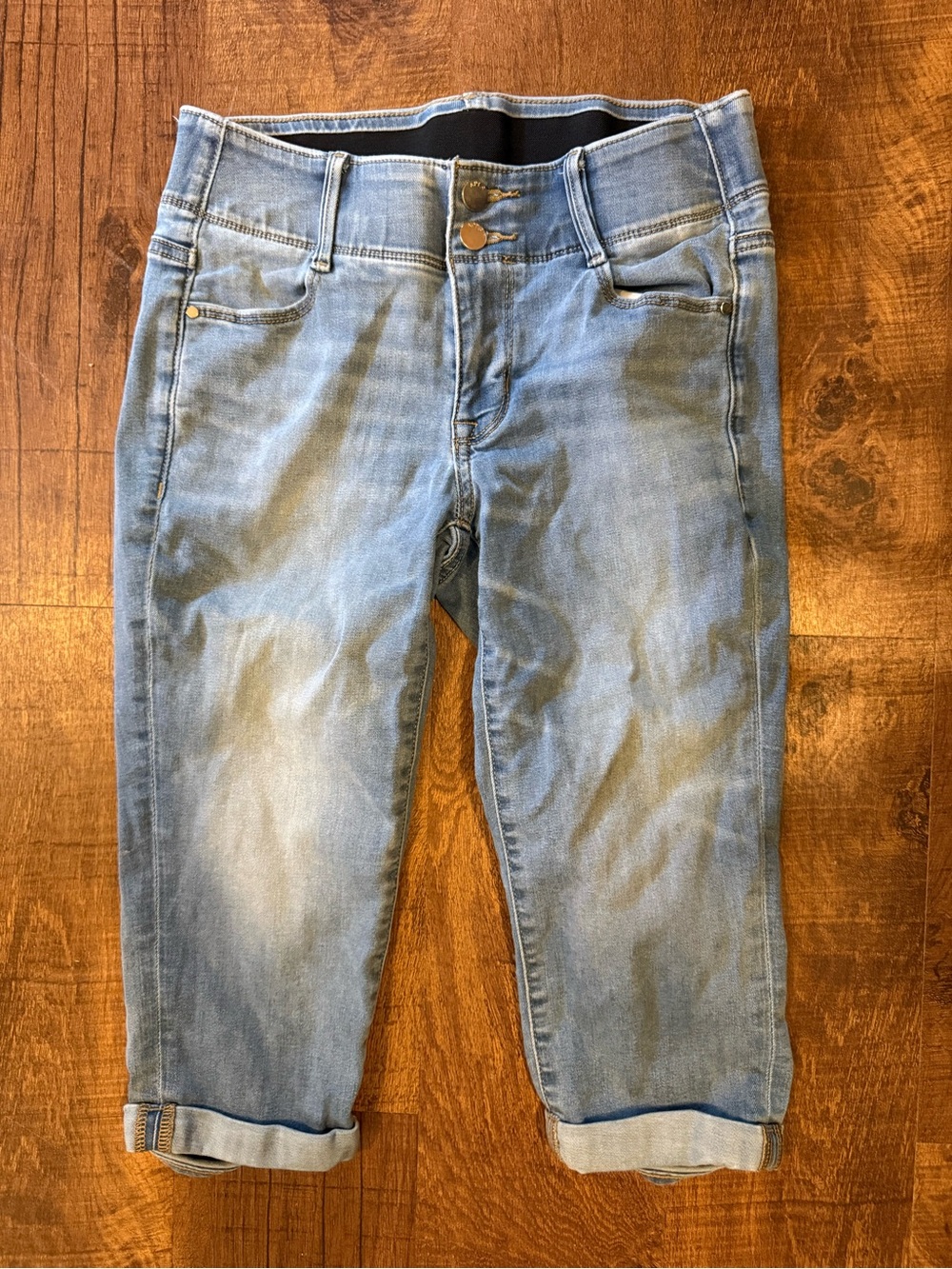 Apt. 9 Light Blue Capri Stretch Denim Jeans